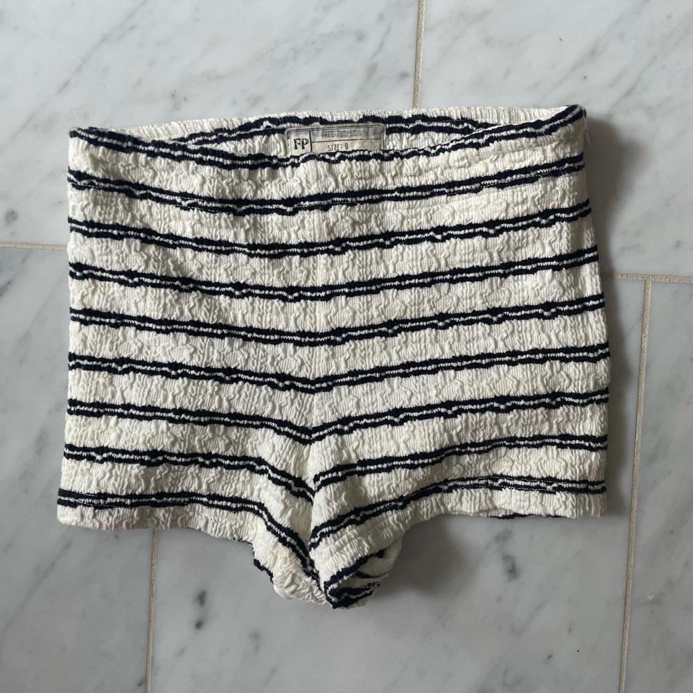 Free People striped shorts